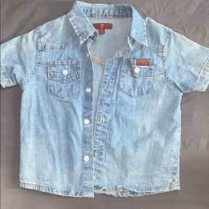 Button up 7for all man kind tshirt